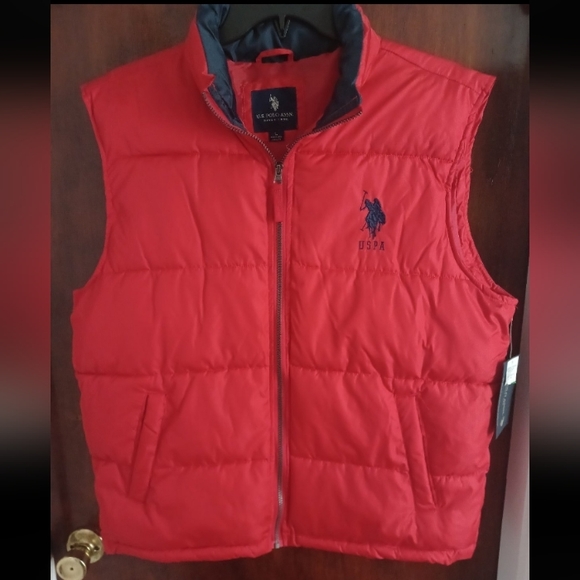 Ralph Lauren Polo Puffer Jacket Red Large - Picture 1 of 6